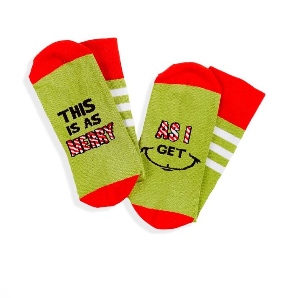 Giftcraft Unisex Grinch Socks NWT